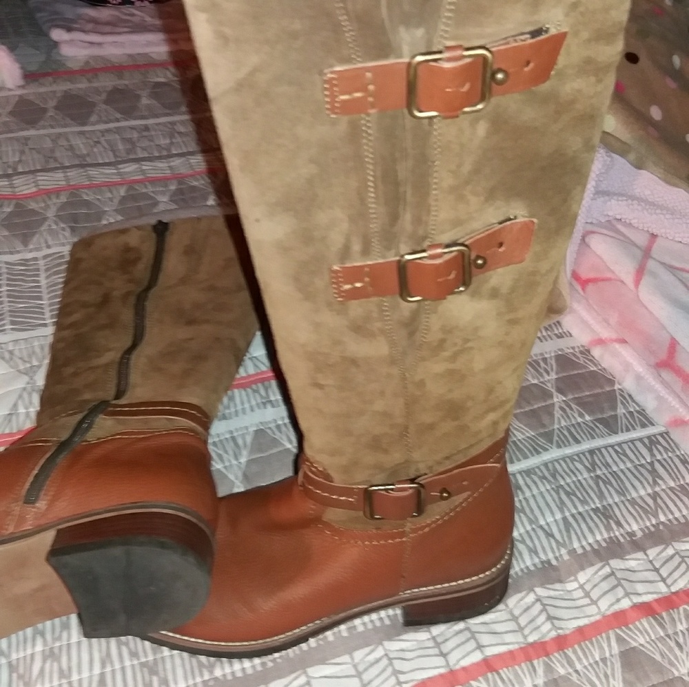 Boots cognac Clarks.